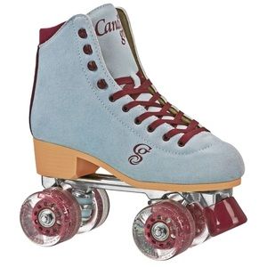 CANDI GIRL CARLIN Women’s Freestyle Roller Skates Grey-Blue & Burgundy Size 7